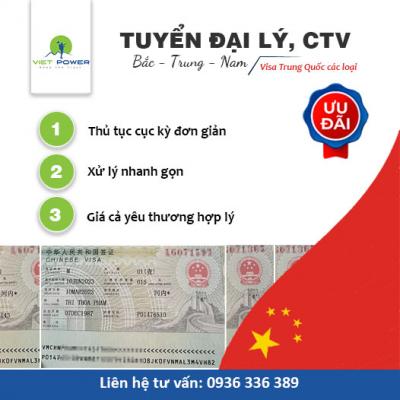 Tuyển Đại lý, Công tác viên Bắc - Trung - Nam mảng visa Trung Quốc