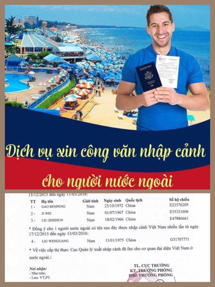 Mẫu công văn nhập cảnh