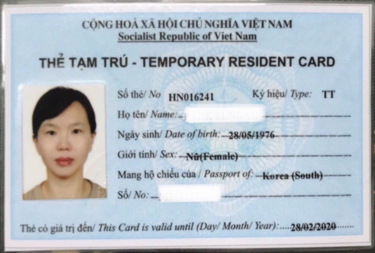 Thẻ tạm trú tại Việt Nam cho người nước ngoài